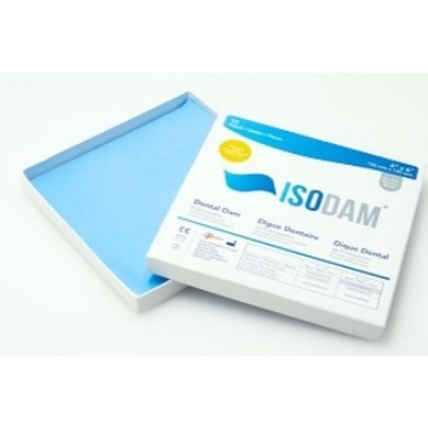 Lençol de Borracha ISODAM - 6x6" - 152x152mm (c/ 15 unids)