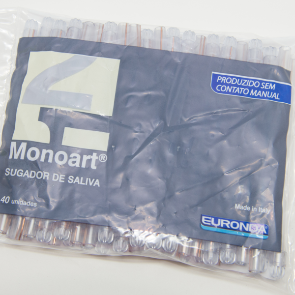 Sugador de Saliva MONOART c/40 transparente