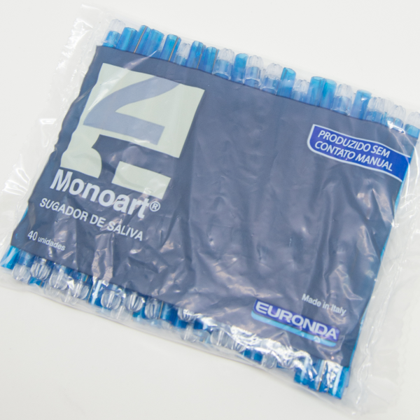 Sugador de Saliva MONOART c/40 azul